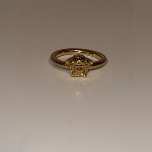 Versace La Medusa Brass Silver Ring Size 7